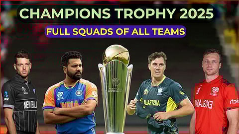 2025 champions trophy full team squad