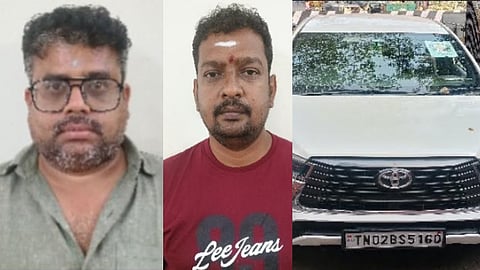 மோசடி செய்த நபர்கள், பறிமுதல் செய்யப்பட்ட கார்