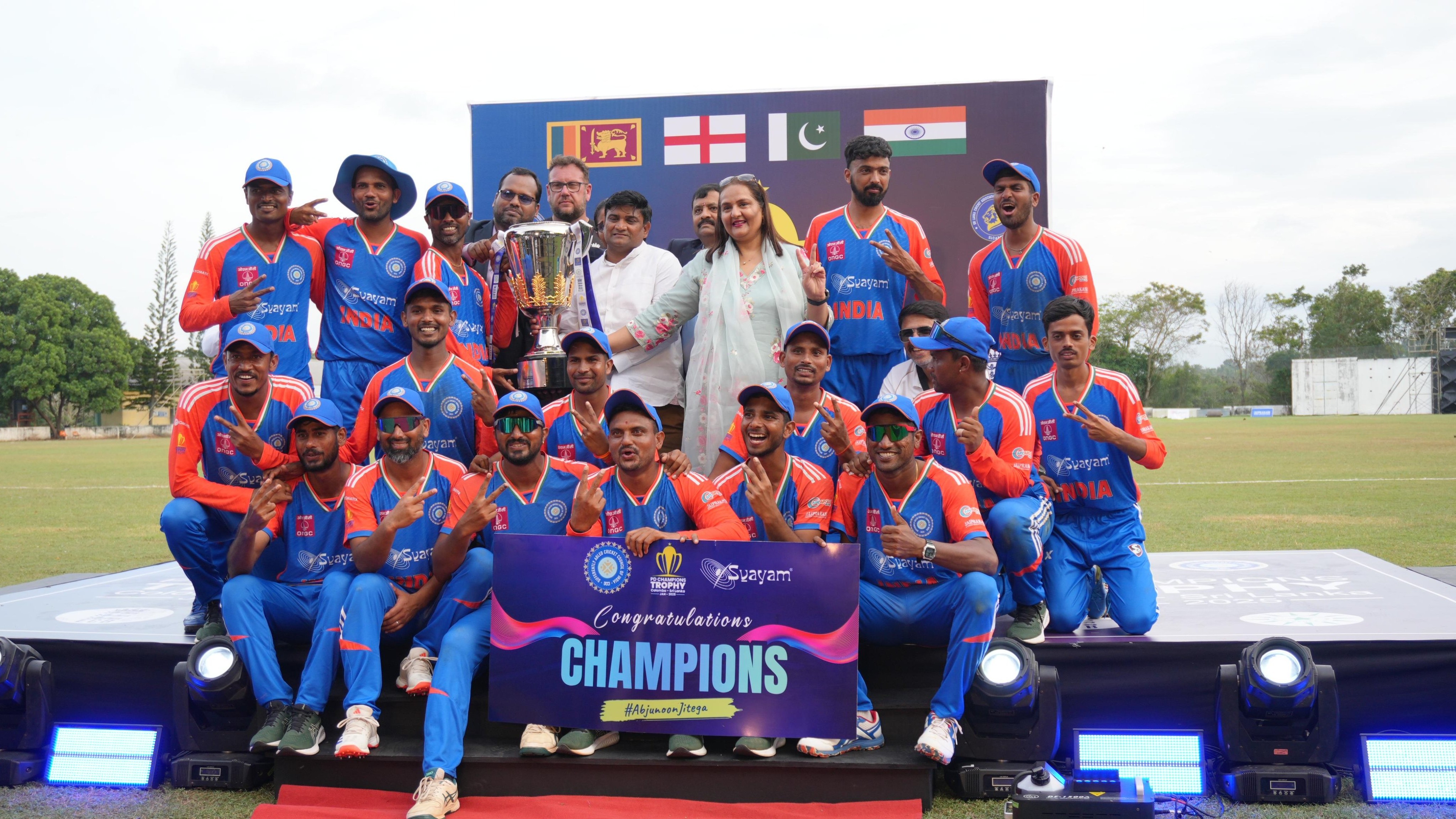 India won the Physical Disability Champions Trophy 2025 by beating England in the final