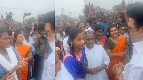 முதல்வரிடம் மாணவிகள் நெகிழ்ச்சி உரை