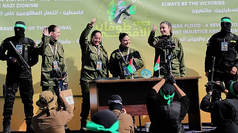 israel react on hamas released four women hostages