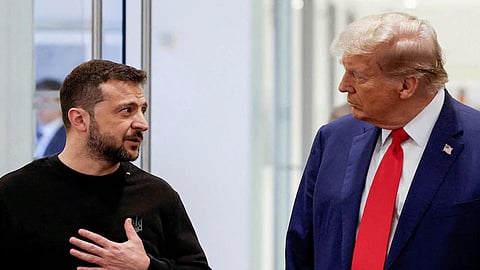 donald trump blames on ukraine president zelenskyy for war