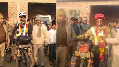 சைக்கிளில் இளைஞர்கள்