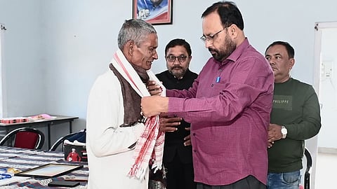 assam man ends 24 years wait for a pair of slippers