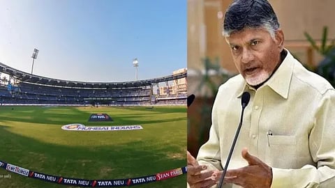 indias largest cricket stadium to come at andhra pradesh amaravathi