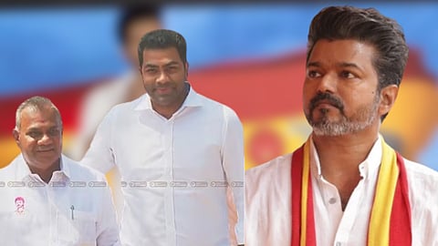 tvk aadhav arjuna complaint with police for death threat for him