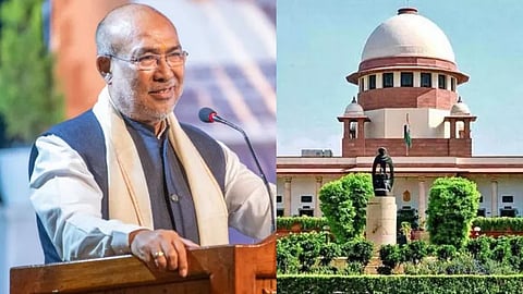 supreme court seeks report on audio clips purportedly ofmanipur chief minister instigating violence