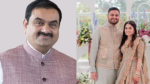 gautam adani youngest son jeet adani and diva shah wedding on february 7