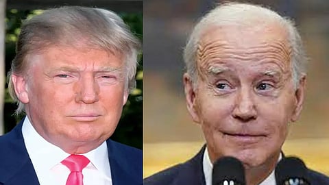 donald trump signs on biden secert message stop