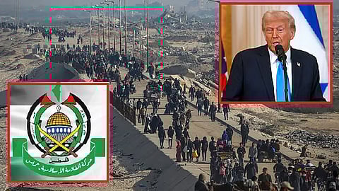 hamas react donald trump gaza sale speech