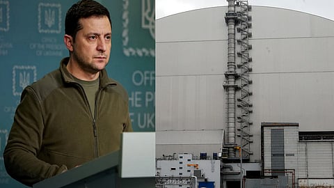 Chernobyl nuclear reactor under drone attack and ukraine president question