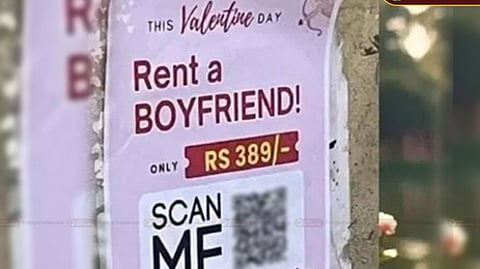 rent a boyfriend for rs 389 posters viral on bengaluru