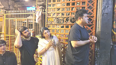 இசையமைப்பாளர் தமன் சாமி தரிசனம்