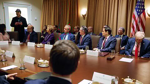 elon musk at donald trump cabinet meet says he is getting lots of death threats