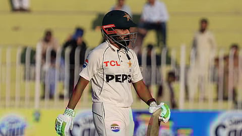 saud shakeel first pakistan batter dismissed timed out bizarre reason