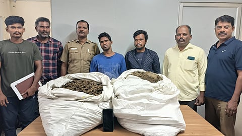 110 கிலோ கஞ்சா பறிமுதல் - இருவர் கைது