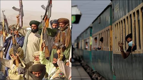 terrorists hijack passenger train in pakistan holding