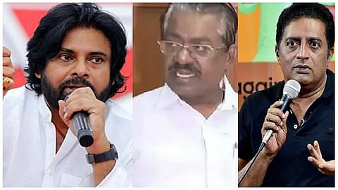dmk, actor prakash raj react on pawan kalyans speech on hindi imposition