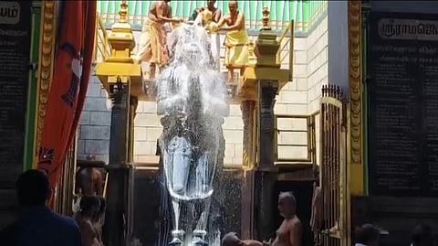 ஆஞ்சநேயருக்கு சிறப்பு அபிஷேகம்