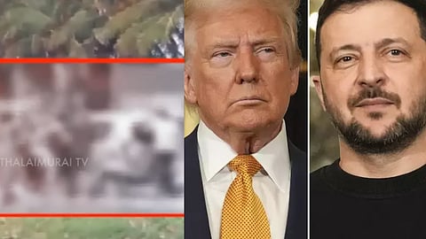 ஈரோட்டில் நிகழ்ந்த கொலை, அதிபர் ட்ரம்ப், அதிபர் ஜெலன்ஸ்கி