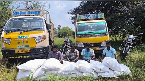 புகையிலை பொருட்கள் பறிமுதல் - 4 பேர் கைது