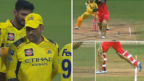 dhoni stumping against salt