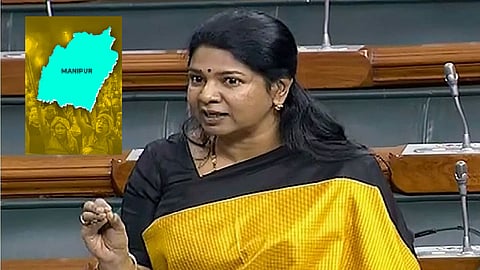 DMK MP Kanimozhi condemns govt for holding Manipur debate