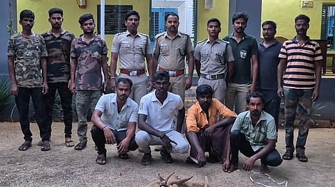 மான் வேட்டையில் ஈடுபட்ட 4 பேர் கைது