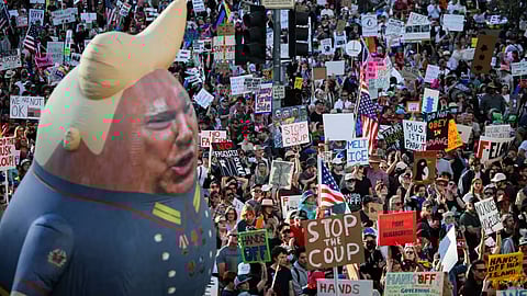 20000 employees laid off in usa and peoples protest on against trump