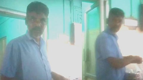 நோயாளிக்கு கட்டு போட்ட தூய்மை பணியாளர்