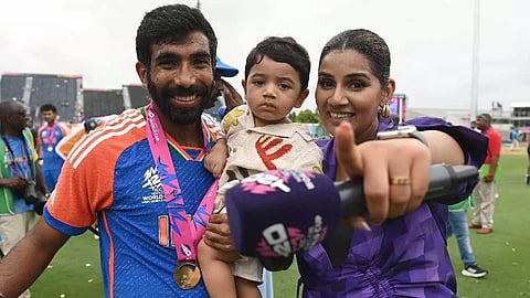 bumrah wife sanjana out at trolls for mocking son angad