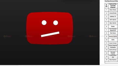 16 பாகிஸ்தான் யூடியூப் சானல்களுக்கு தடை!