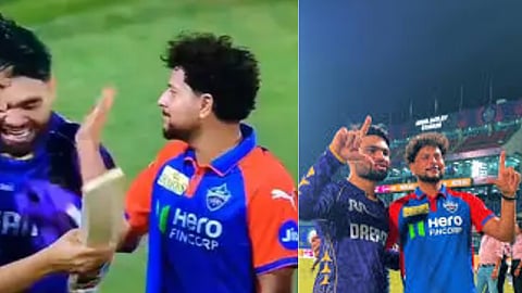 delhi capitals breaks silence as kuldeep yadav rinku singh slap