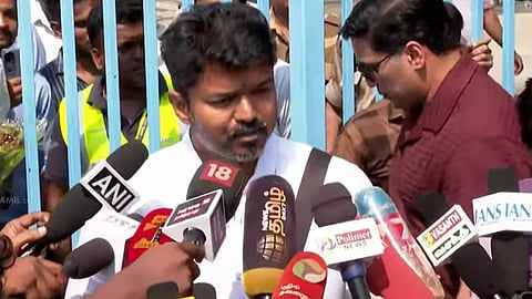 first press meet on tvk leader vijay