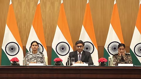 வியோமிகா சிங், விக்ரம் மிஸ்ரி, சோஃபியா குரேஷி