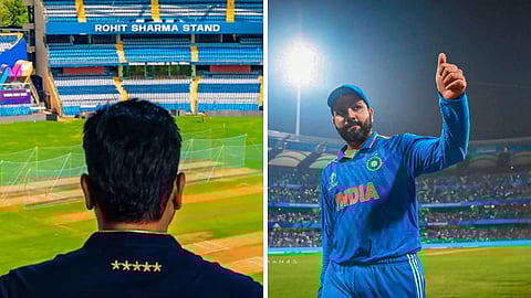 ரோகித் சர்மா ஸ்டாண்ட் திறப்பு