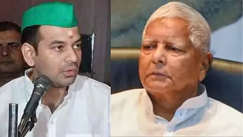 rjd chief lalu prasad yadav removes elder son tej pratap from party and family