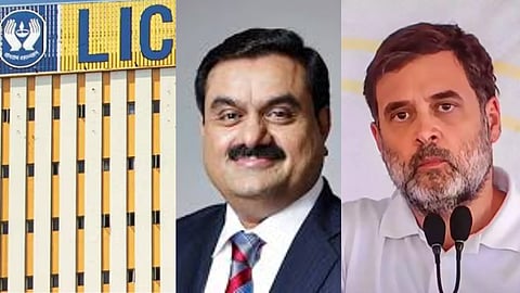 rahul gandhi criticizes lic adani investment
