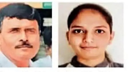 தந்தை போன்ஸ்லே மற்றும் சாதனா உயிரிழந்த மாணவி