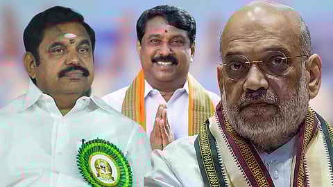 எடப்பாடி பழனிசாமி, நயினார் நாகேந்திரன், அமித் ஷா