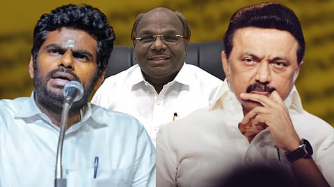 அண்ணாமலை, கான்ஸ்டன்டைன் ரவீந்திரன், மு.க.ஸ்டாலின்