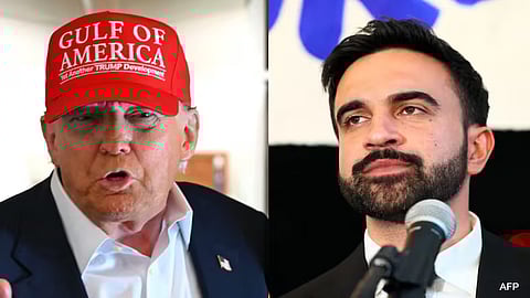 Mamdani react on usa president donald trump warns