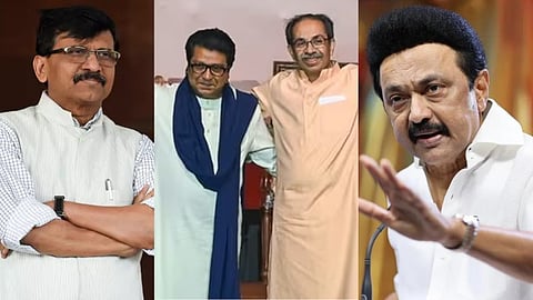 anti hindi uddhav sena distancesfrom mk stalin imposition stance