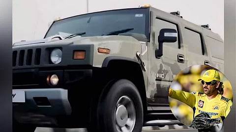 Dhoni’s Hummer gets military makeover