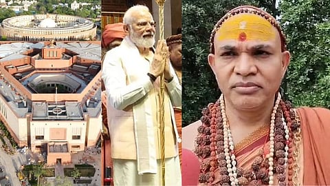 shankaracharya avimukteshwaranand questions on new parliament modi sengol