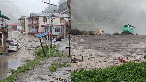 cloudburst in uttarakhand village raging river swallows homes