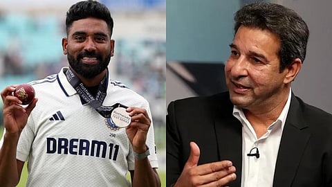 சிராஜ் - வாசிம் அக்ரம்