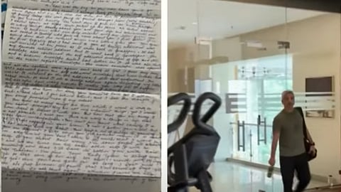 முன்னாள் ராணுவ அதிகாரி பகிர்ந்த காதல் கடிதம்