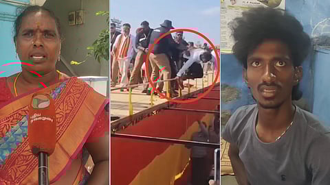 தவெக மாநாட்டில் பவுன்சரால் தூக்கி வீசப்பட்ட இளைஞர் விவகாரம்