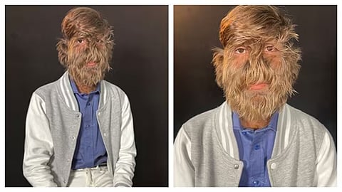 Indian teenager breaks hairiest face on guinness world record